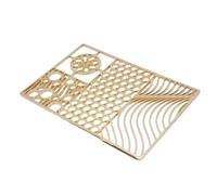 Cuifati Copper Ice Stamp Tray for Whiskey & Cocktails, Fast 5-Second DIY Custom Ice Cube Mold, Portable Design Plate for Bourbon, Party Bar Gifts (C03)
