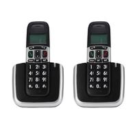 Cuifati Cordless Phone 2-Handset, DECT6.0 Full Duplex Speakerphone, Landline Phones with Caller ID/Call Waiting, Backlit Display, 3 Way Calling, Big Buttons, Phonebook (UK Plug)