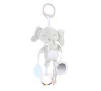 Cuifati Cut on The Stroller Toy, Gray Adorable Cartoon Elephant Baby Crib Hanging Shells for Infants