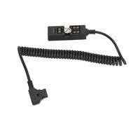 Cuifati D Tap Male to 3 Port Female Splitter, 1/4in Screw, USB Indicator | D Tap Splitter Cable with 3 Female Ports, for RED V Mount Battery, Camera Power Extension