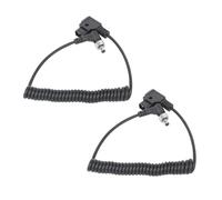 Cuifati D TAP to DC Cable, Coiled 40cm to 80cm Power Cord with Low Resistor for BMCC BMPC Atomos DC Lights V Mount Batteries