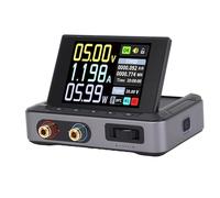 Cuifati DC Power Supply Variable, 2.8 Inch HD Color Screen DC CNC Power Supply with 90 Degree Flip, Low 20mV, Supports PD QC Input for Experimental Research, Energy Studies