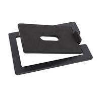 Cuifati Desktop Speaker Stand, 16 Degree Tilted Metal Speaker Riser with Padded, Reduce Resonance 7.7lbs Capacity, for Gaming, PC, Freestanding, Bookshelf (Black)