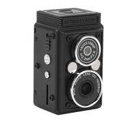 Cuifati Digital Camera Retro, 1080P HD Video 12MP Photos Twin - Lens Vintage Camera, Portable Compact Travel for Beginners Teens Adults, Black