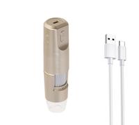 Cuifati Digital Microscope, 1600X Magnification 1080P USB Wireless Handheld Inspection Camera with 8 Adjustable LED Lights, for Phone Computer Tablet PCB Repair Jewelry Appraisal