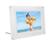 Cuifati Digital Picture Frame, 10.1 In Digital Photo Frame with LED Light 8GB Memory, USB 2.0 Connection, Video Music Player, Share Photos Videos Frame for Home Desktop Decor