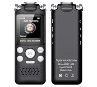 Cuifati Digital Voice Recorder, 64GB Memory with 360° Dual Microphone and Type C USB, 50 Hours Continuous Recording, with Noise Reduction and Voice Activation, for Meetings Lectures and (32G)