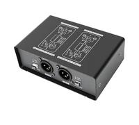 Cuifati Direct Injection Box, Hum Eliminator with Ground Noise Isolator, 3 Gain Adjustments, XLR and 1/4in Input, for Mic Sound System Mixer Recording Studio