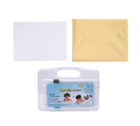 Cuifati DIY Voice Recordable Greeting Card, 4 Minutes Custom Talking Card with Envelope 12 Color Acrylic Marker, for Birthday Wedding Anniversary Christmas