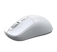 Cuifati Dual Mode Wireless Gaming Mouse, 3D Anti Slip Grid Scroll Wheel 3 Adjustable DPI 800 1200 2400, Ergonomic Design with Anti Slip Grips, for PC Laptop (White)