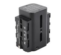 Cuifati Dummy Battery Power Adapter for NP F, Double Sided Dummy Battery Power Supply System, Intelligent Power Monitoring for Monitor Video LED Light DSLR Mirrorless Camera