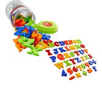 Cuifati Educational Magnetic Alphabet Toy Set for Kids, Safe Learning Magnets Letters Numbers Symbols ABC 123 Fridge Plastic Toy for Creative Play and Skill Development, for Ages 3 and Up (Colorful