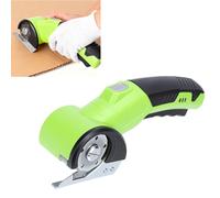 Cuifati Electric Cardboard Cutter 320RPM, Rechargeable Cordless Electric Scissors with LED Light, Box Cutter for Fabric Carpet Carton Plastic Leather, 2000mA Battery (with 2pcs 1.5mm Thickness