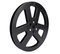 Cuifati Empty Takeup Reel, Take Up Reel Bending Proof 6 Holes Nab Flange for Live Recording (Black)