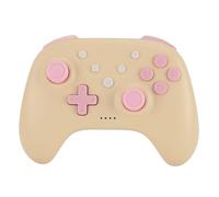 Cuifati Game Controller with 6 Axes Gyroscope and Burst Function, Fast Charging Gamepad Compatible with, IOS, 10, OLED - Ergonomic ABS, Non-Slip Grip (Yellow)