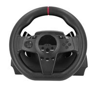 Cuifati Game Steering Wheel with Dual Pedals, 270° Rotation Anti Slip | Racing wheel with voice communicating, for PC, , Series X S, , ABS material, plug and play