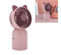 Cuifati Handheld Fan Mini, Cute Hand Fan Portable, Powerful USB Rechargeable Fans for Kids Women, Cute Cat Ears Design for Desktop/Office/Travel- Pink