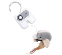 Cuifati Interactive Cat Toys, Lively Colors Flexibly Safe Safe Stattening Door Cat Toys Encourage Intelligence for Entertainment Indoors