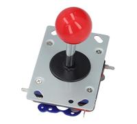 Cuifati Joystick 2 4 8 Way Game Joystick Ball for Gaming Parts Classic Competition Style Red Ball Handle with Steel Shaft Anti Slip Nut Micro Switch