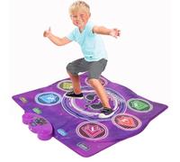 Cuifati Kids Dance Mat, Electronic Dance Pad with 6 Light Up Buttons and 6 Game Modes, Wireless Bluetooth Music Toy for 3-12 Year Old Girls Boys Birthday s