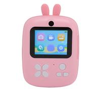 Cuifati Kids Print Camera 2.4 Inch 48M Resolution 1080P HD Front Rear Dual Cameras Photography Video Recording Grayscale Printing Music Games Fun Cartoon Camera for Toddlers Girls Boys (Pink)