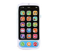 Cuifati Kids Smart Phone Toy with Music Player Colorful Lighting, Educational Start for Language and Cognitive Skills (Blue)