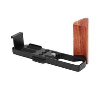 Cuifati L Shape Handle Grip, Wooden Camera Hand Grip L Bracket for G7XII G7XIII, with Baseplate and Anti Scratch Pad, Compatible with Arca Standard Tripod (Black)