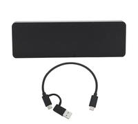 Cuifati M.2 PCIe NVMe SSD Enclosure for M.2 NVMe 2230 2242 2260 2280, 10Gbps, USB3.1 Type C UASP Compliant Solid State Drive External Enclosure (Not Inclube Hard Disk) (Black)