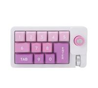 Cuifati Mechanical Number Pad, Wired USB Macro Keyboard with 12 RGB Backlight Modes Hot Swappable Joystick Roller, for Gaming and Work on Wins OS (Green)