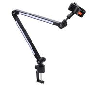 Cuifati Microphone Boom Arm, Adjustable Metal Stand with C Clamp and 3/8 to 5/8 Inch Adapter for Condenser Mic, Gaming, Live Streaming, Recording, 2kg Load Capacity
