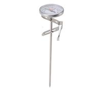 Cuifati Milk Thermometer for Steaming Milk, Yogurt Cheese Making - 7.7in Pot Thermometer with Clip, Bar Coffee for Frothing, Stainless Steel Dial