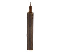 Cuifati Mini Ballpoint Pen, Pocket Ballpoint Pen Stylish Smooth Writing Brass Portable Lightweight Long Lasting for Signing (Vintage Black)