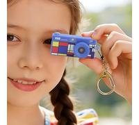 Cuifati Mini Keychain Camera - 2K HD Tiny Retro Digital Camera, 1.47" Screen, Flashlight, Autofocus, Vintage Compact Pocket Birthday Kids, Beginners, Travel (Blue)