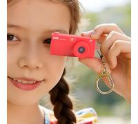Cuifati Mini Keychain Camera - 2K HD Tiny Retro Digital Camera, 1.47" Screen, Flashlight, Autofocus, Vintage Compact Pocket Birthday Kids, Beginners, Travel (Pink)