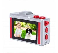 Cuifati Mini Keychain Digital Camera, 4K Digital Camera with Flash, Multi Functions Filters Anti Shake, 48MP Photo, Keychain Cam for Travel Concerts Parties Beginners Gift (Red)