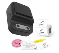 Cuifati Mini Sticker Printer, Portable Thermal Printer Inkless, Pocket Label Maker with APP, for Study Graphics, Anatomical Diagrams (Black)