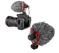 Cuifati Mini Video Shotgun Mic for Camera - 3.5mm / USB Camera Microphone Noise Reduction Condenser Recording Mic High Sensitivity for DSLR Smartphones Computers Camcorders
