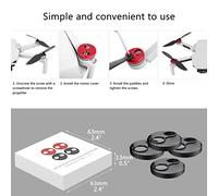 Cuifati Mini3 Pro Engine Caps Compatible Protective Cover; Aluminum Motor Cap for Drone Accessories;Extend Motor Life, Easy Installation, Lightweight & Durable;Ideal for Drone Pilots (Black)