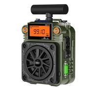 Cuifati Multiband Radio Portable Shortwave Receiver with FM AM SW WB Bluetooth 5.2 TF Card Playback 6 EQ Modes SOS Alarm Type C Charging for Outdoor Camping Hiking Emergency (Green)