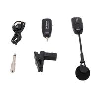 Cuifati Omni Directional Pickup Saxophone Wireless Microphone System Flexible Gooseneck Transmitter Receiver 360 Degree Adjustable Clamp On Mic for Wind Instrument Players