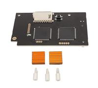Cuifati Optical Drive Simulation Board V5.15b for Dreamcast VA1 Game Console, GDEMU Compatible Replacement, No Solder Memory Card Holder, 2 Heat Sinks, Quick Game Button