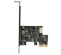 Cuifati PCIE to USB 3.2 Expansion Card 5Gbps, PCI Express X1 USB3.2 Gen1 Type E 20PIN Adapter, Desktop Front Type C Internal Header Card with Metal Baffle, Support, Black (PCIE X1 to USB3.)