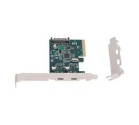 Cuifati PCle USB C 3.1 Gen 2 Card 10Gbps, 2-Port PCI Express USB C Expansion Card for Desktop, SSD Enclosures, Workstations, File Backup, PCIe X4 Adapter for