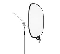 Cuifati Photography Reflector, Water Proof Foldable Reflective Board with Handle and Aluminum Rod, Lightweight for Outdoor Video Shoot, Portrait, Live Streaming