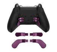 Cuifati Premium Stainless Steel Metal Material 4pcs Controller Paddles Compatible with One Wireless Controller Series 2 (Purple)