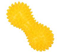 Cuifati PVC Massage Ball High Density Plastic Self Massage Tool for Muscle Relief, Portable and Durable Exercise Roller for Full Body Pain Relief (Yellow)