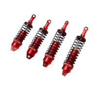 Cuifati RC Set, Set of Shock Absorbers Filled with RC Aluminum Aluminum Front Old Oil Improved Stability for the Crawler 1/10 Car (Red)