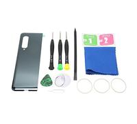 Cuifati Replacement for Z Fold SM F900 Rear Cover Back Glass, Pre-Installed Adhesive with Repair Tool Kit, Premium Glass Back Housing Door, Anti-Fingerprint Wear (Black)