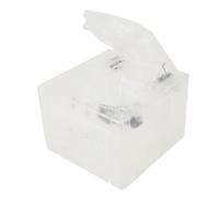 Cuifati Replacement Shell for NGC Game Console, Clear Plastic Housing Case with Impact Protection, for DOL 001 DOL101 (Transparent White)