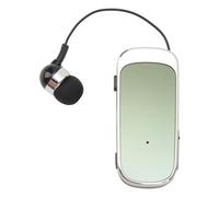 Cuifati Retractable Clip On Bluetooth Headphones V5.2, Wireless Collar Headset with LED Battery Display, Fast Charge 20H Playtime Hands-free Earpiece with Microphone for Cell Phone (gradient green)